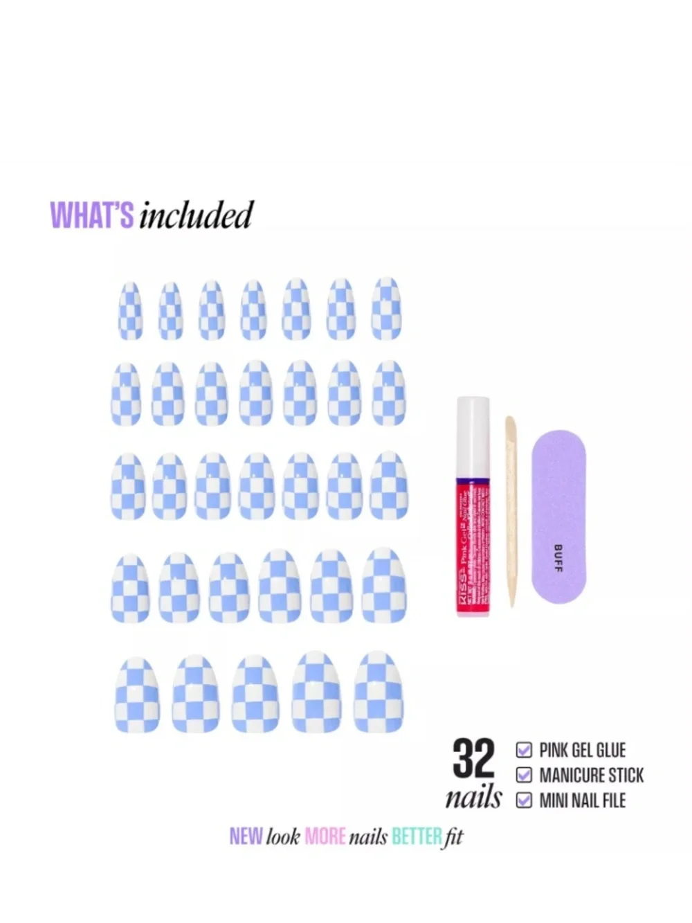 Kiss Core Design Medium Almond Press On Nails